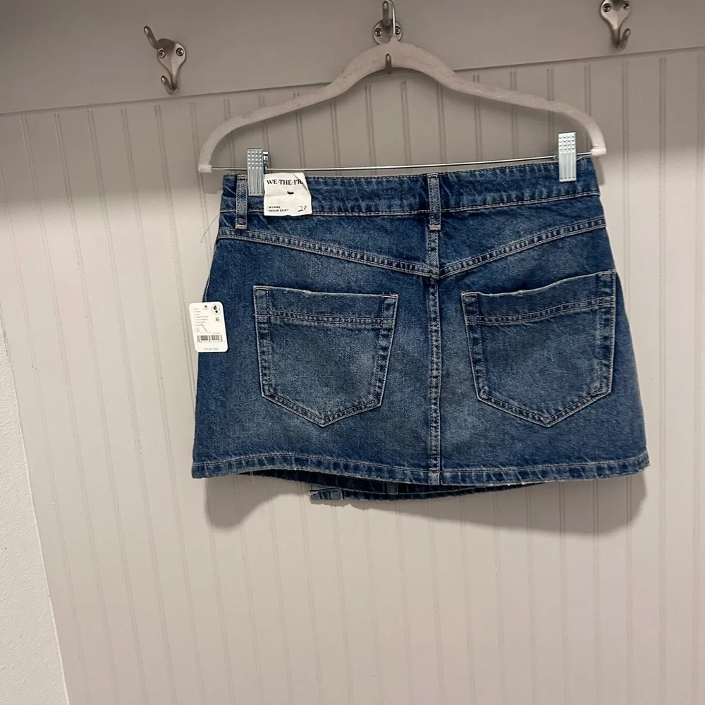 Free People Classic Blue Mini Skirt